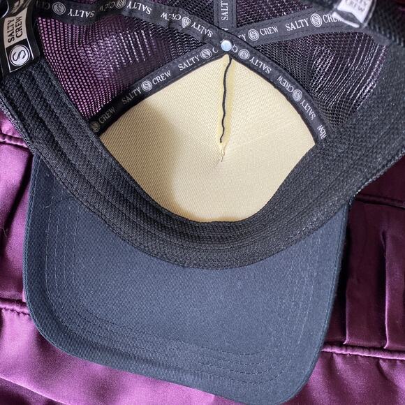 Salty Crew Find Refuge In The Sea Seagull Fish Mesh SnapBack Hat Cap Refuge EUC - Picture 12 of 13